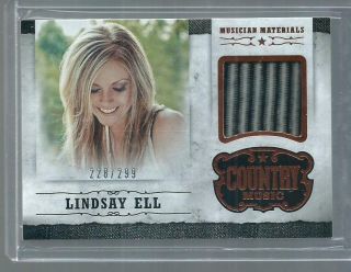 Lindsay Ell 2014 Panini Country Music Musician Materials Patch /299.