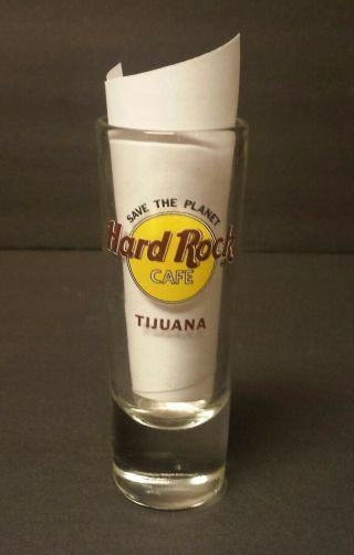 Hard Rock Cafe Tijuana Mexico Tall Shot Glass