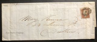 1850 England East India Company Letter Cover To Dublin Ireland