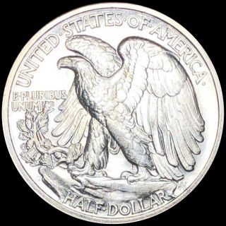 1945 - S Walking Half Dollar HIGHLY UNCIRCULATED San Fran ms bu 50c Liberty Silver 2