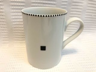 Swid Powell - Gwathmey Siegel “tuxedo” - White/black Coffee Cup/mug (euc)
