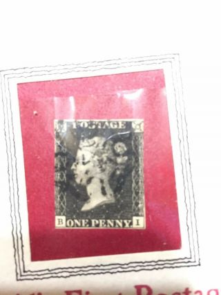 The Penny Black - - The World ' s First Postage Stamp Issued 1840 - 1841 2