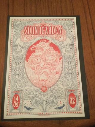 Two Sided Concert Poster Soundgarden & Florence And The Machine 11x14 Band Music