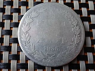 Poland Under Russia,  Silver 3/4 Rouble 5 Zlote 1835 Н.  Г.  Nicholas I 1825 - 1855 Ad