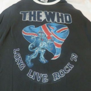 2005 The Who - Long Live Rock Raglan Shirt Size Xl - 2005