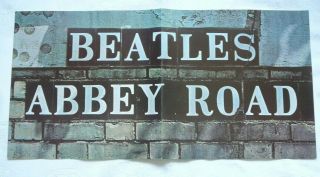 The Beatles Abbey Road Vintage Poster With Bonus