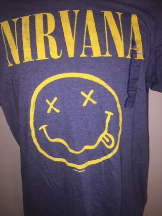Nirvana Smiley Face T Shirt Adult Large