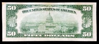 1934 $50 BILL FEDERAL RESERVE BANK OF SAN FRANCISCO CHOICE BU,  NR 13543 3