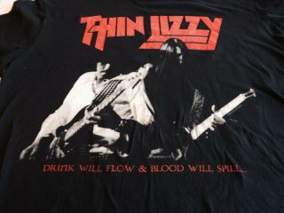 Thin Lizzy / Phil Lynott Large Graphic T - Shirt