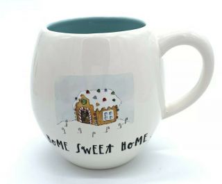 Rae Dunn Home Sweet Home Gingerbread House Coffee Mug Cup Holiday Christmas