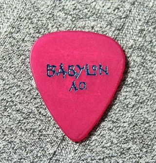 Babylon A.  D.  // Dan De La Rosa Tour Guitar Pick Pink/blue Ad Keel Dangerous Toys