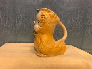 American Bisque Shawnee Pottery Chick Pitcher 1940s Bird Ceramic Vintage 2