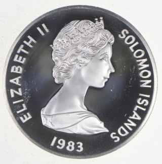 Silver - World Coin - 1983 Solomon Islands 5 Dollars - World Silver Coin 833