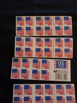 Usps B01mydwcol Us Flag 2017 Forever Stamps - 20 Pieces X4 Books 80 Stamps Total