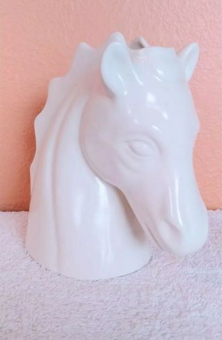 Vintage Ceramic Caliete Pottery Mid - Century Horse Head Vase 6 1/4 