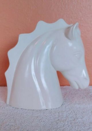 Vintage Ceramic Caliete Pottery Mid - Century Horse Head Vase 6 1/4 