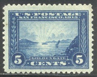 U.  S.  399 Nh Beauty - 1913 5c Pan - Pacific ($150)