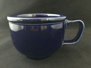 Cobalt Blue Homer Laughlin Hlc Jumbo Fiesta Coffee Tea Mug Cup 18 Oz