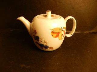 Vintage Royal Worcester Porcelain Evesham Gold Tea Pot & Lid