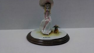 Vintage Emilio Tezza Girl Beside Vase Figurine 324 Italian Porcelain Signed