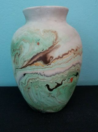 Nemadji Indian Pottery Native Clay Vase - 7 "