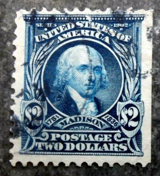 Buffalo Stamps: Scott 312,  $2 Second Bureau,  Vf - Lite Town Cancel,  Cv = $225