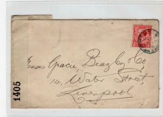 Gb - Ireland: 1916 Censored Cover To England During Easter Rising (c48502)