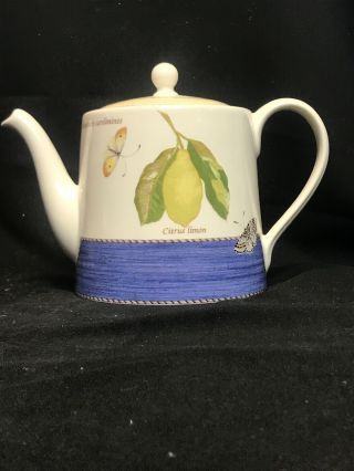 Wedgwood Queen’s Ware Sarah’s Garden Teapot 2 Pint