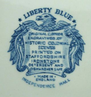 5 Staffordshire LIBERTY BLUE 10 