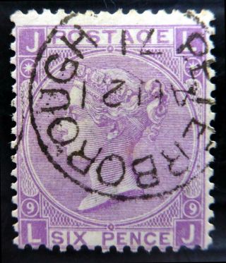 Gb 1867 - 6d Plate 9 With Peterborough Cds Bs806