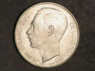 Luxembourg 1964 100 Francs Jean Silver Unc