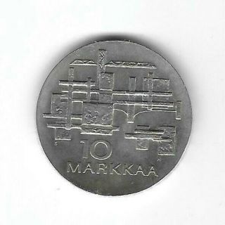 Finland:10 Markkaa 1967 Silver Xf (see Scans)