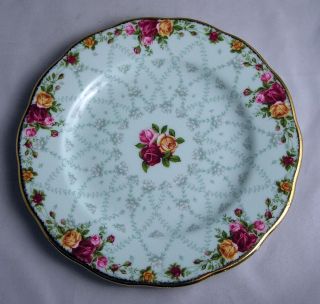 2002 Royal Albert Old Country Roses Peppermint Damask 8 " Salad Plate Exc.