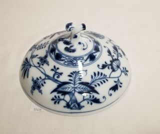 Thriftchi Meissen Blue Onion Porcelain Lid Only W Ornate Handle