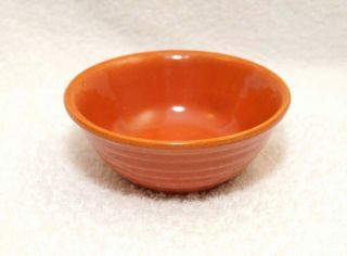 Vintage Bauer Pottery Ringware Small 4 - 1/2 " Bowl - Orange