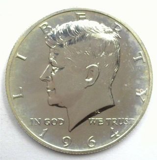 1964 Kennedy Silver 50 Cents - Accented Hair - Exceptional Proof
