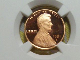 1981 - S Type 2 Lincoln Cent Ngc Pf 69 Red Ultra Cameo 1