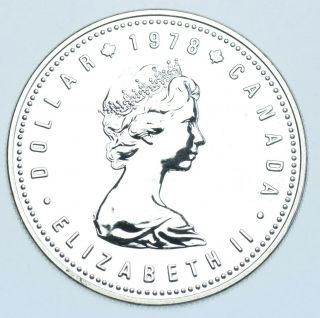 Canada Elizabeth Ii Dollar $1,  1978 Silver Proof Coin Afdc