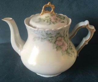 Vintage Germany Hand Painted Teapot Pot Artist Signed 1968
