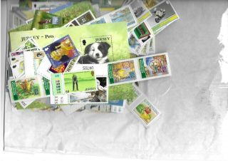 Jersey £156 Worth Of Postage Stamps Under Face Value 1975 To 2003
