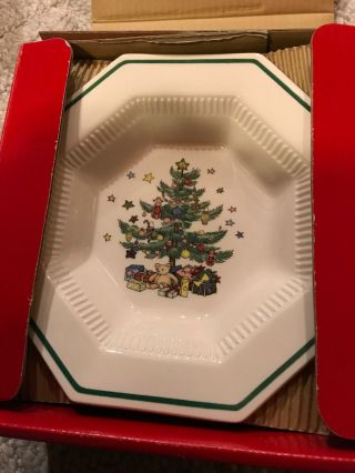 Nikko Christmastime Set Of 4 Rim Soup Bowls Vintage Made In Japan Vgc