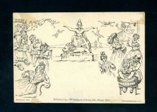 Southgate No.  2 Caricature Envelope,  Deraedemaeker C.  1890 (de084)