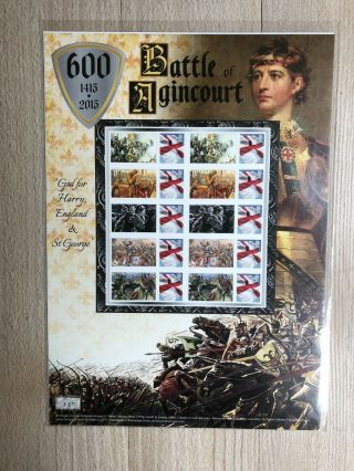 2015 600th Anniversary Of The Battle Of Agincourt - Stamp Sheet.  Mnh.