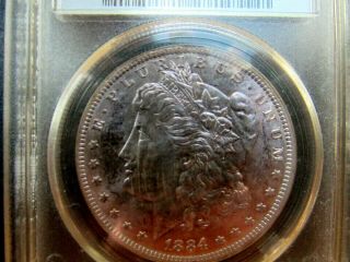 1884 - O Pcgs 63 Awesome Toned Morgan Dollar