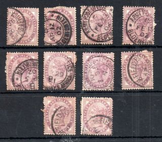 Gb Qv 1d Lilac All Abroad In South Africa Boer War Ws14565