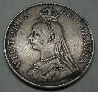 1889 Great Britain Coin Double Florin Victoria Silver Take A Look