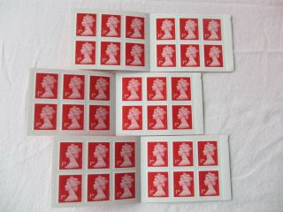 36 Royal Mail 1st Class Stamps - 3 Books Of 12 - / P&p