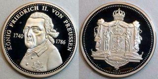 Germany - Prussia Medal Honoring Frederick The Great,  King Of Prussia (1712 - 1786)