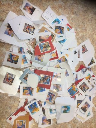 200 X 2nd Class Christmas Stamps Unfranked On Paper Fv £122,