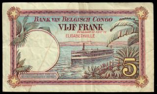 Belgian Congo - 5 Francs 1924 2